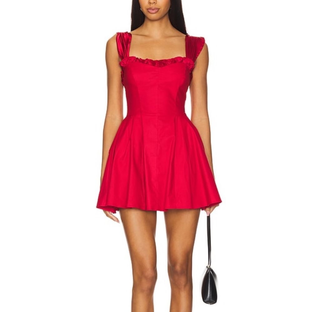 Free People Midnight Magic Red Mini Dress